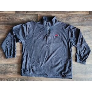 Red Oak Arkansas Razorbacks Sweater Fleece 1/4 Zip Men Size XL